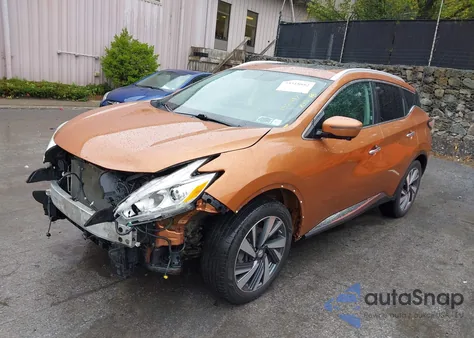 2016 Nissan Murano Platinum from USA, damaged, VIN 5N1AZ2MH4GN102996